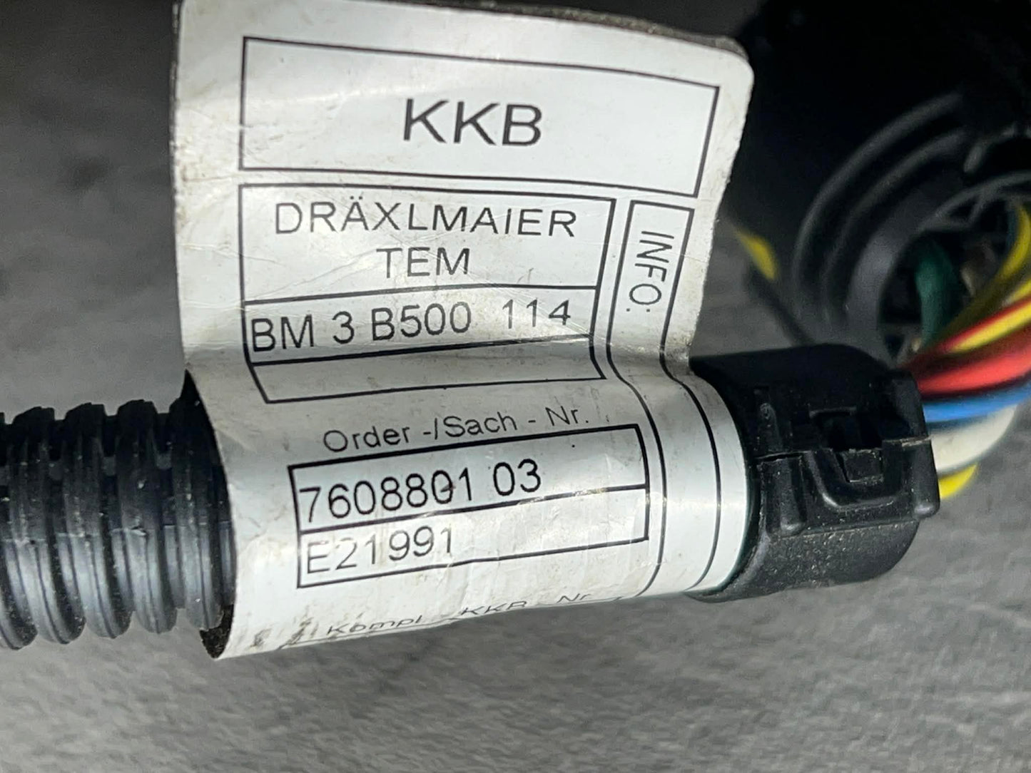 BMW N20 N26 Valvetronic / VVT Wiring Harness - 12517608801