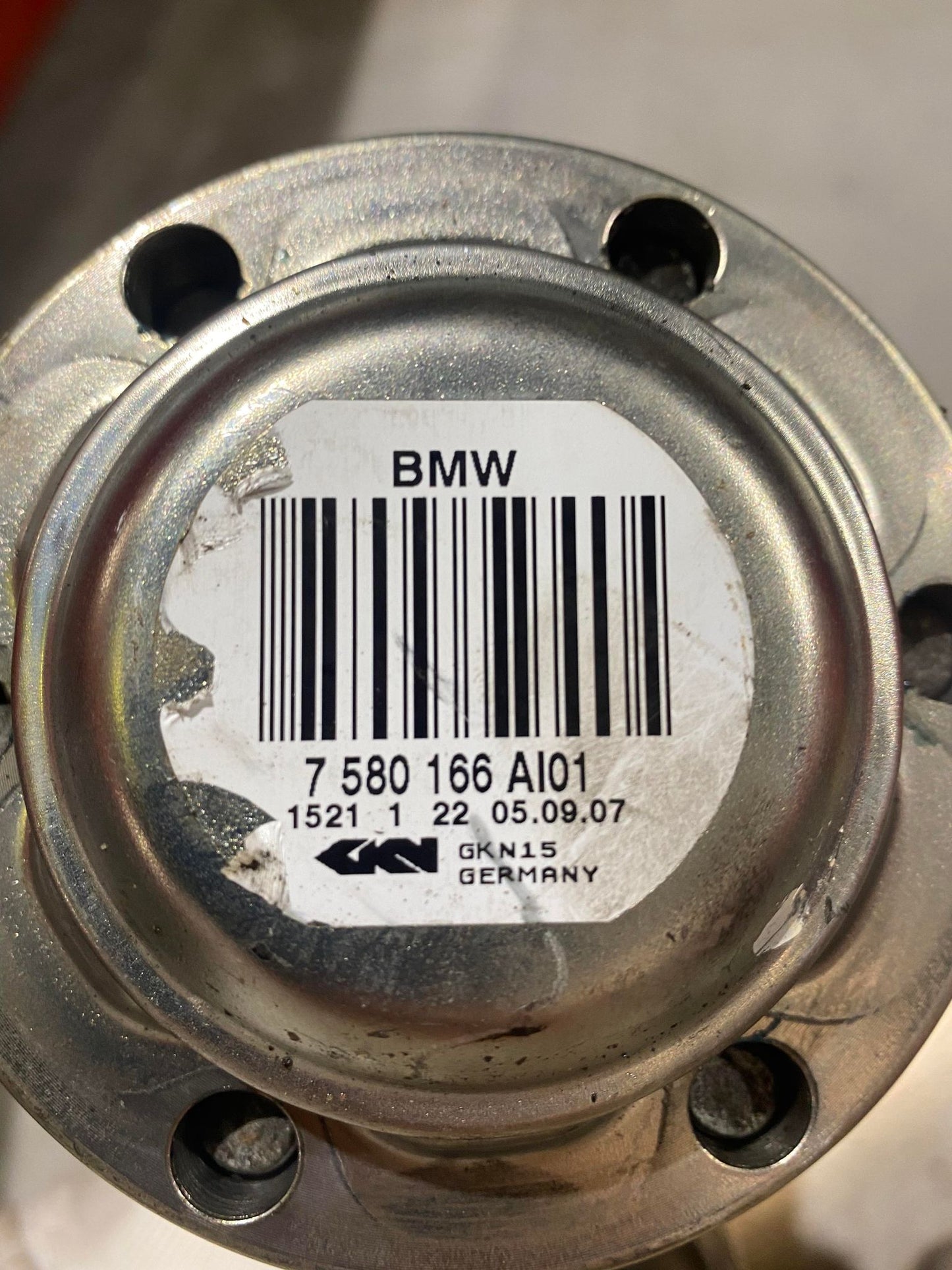 BMW 5 SERIES E60 REAR LEFT/RIGHT AXLE 7580166