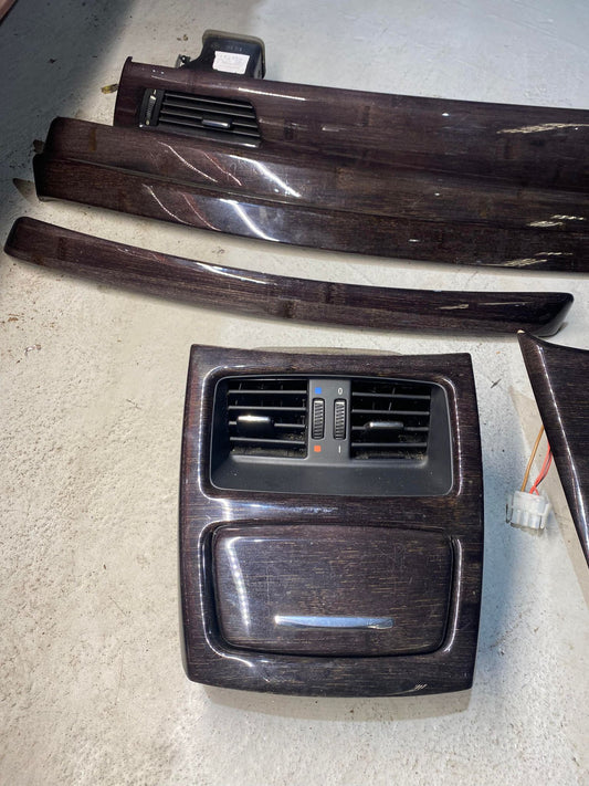 BMW 3 SERIES E92 E93 DARK WOODGRAIN TRIM SET W/CIC CUT OUT