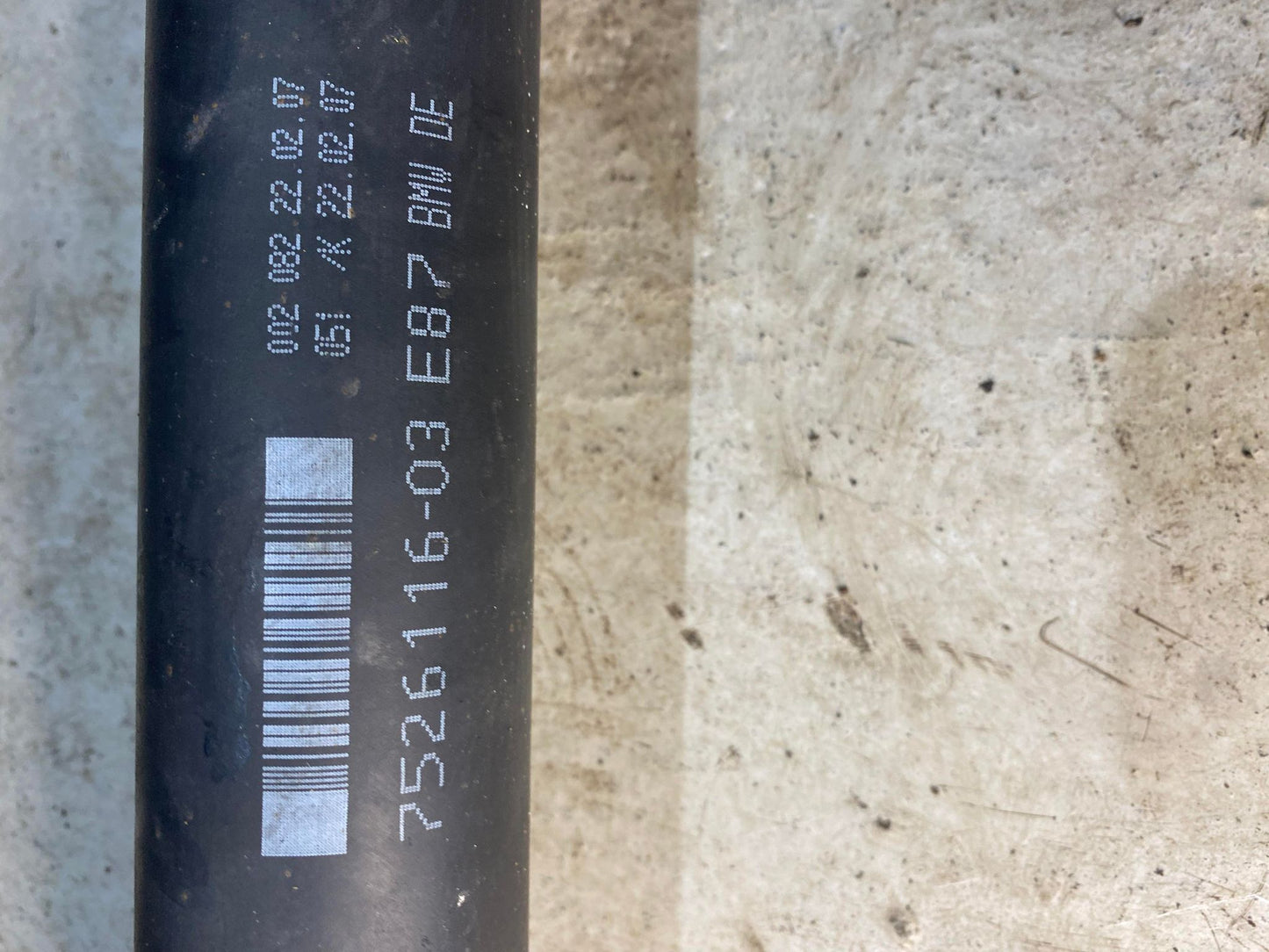 BMW 1 SERIES E87 2.0L DIESEL 120D DRIVE SHAFT 7526116