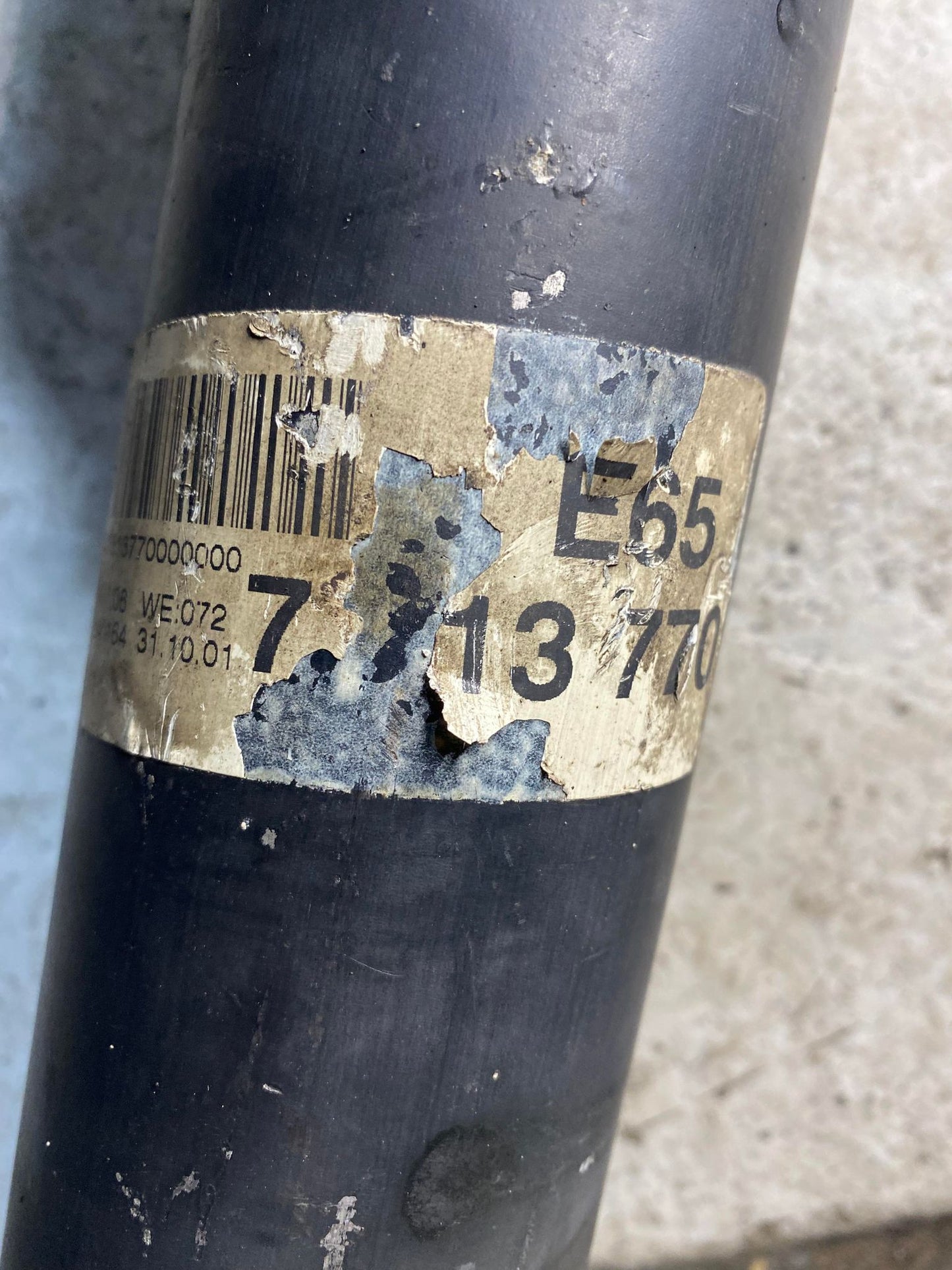 BMW 7 SERIES E65 TAILSHAFT 7513770