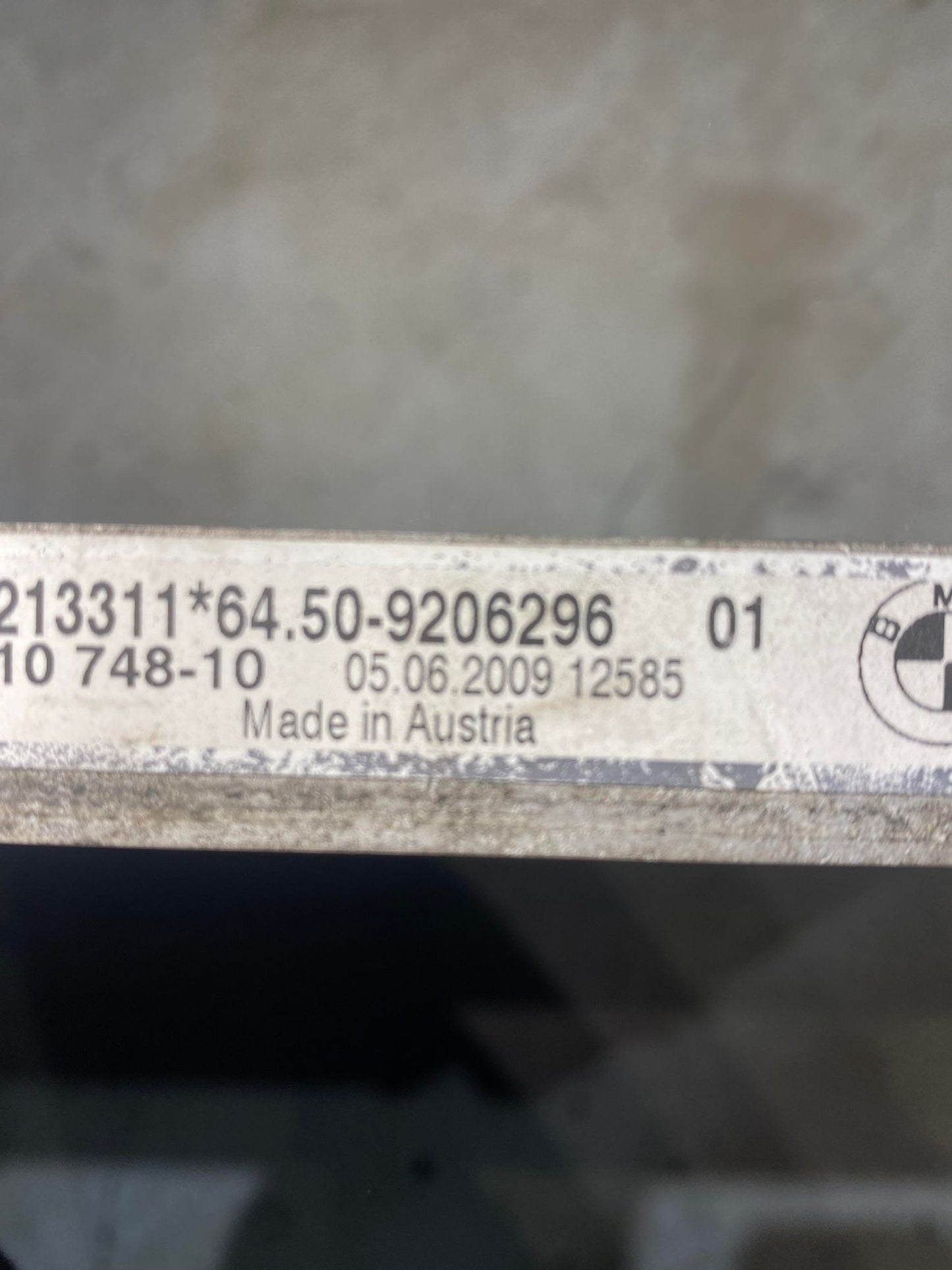 BMW 3 SERIES E90 DIESEL 320D ENGINE COOLING RADIATOR 9206296