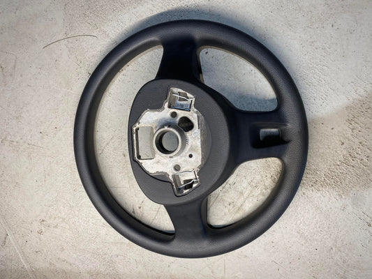 VOLKSWAGEN POLO 6R BLACK LEATHER STEERING WHEEL 6R0419091