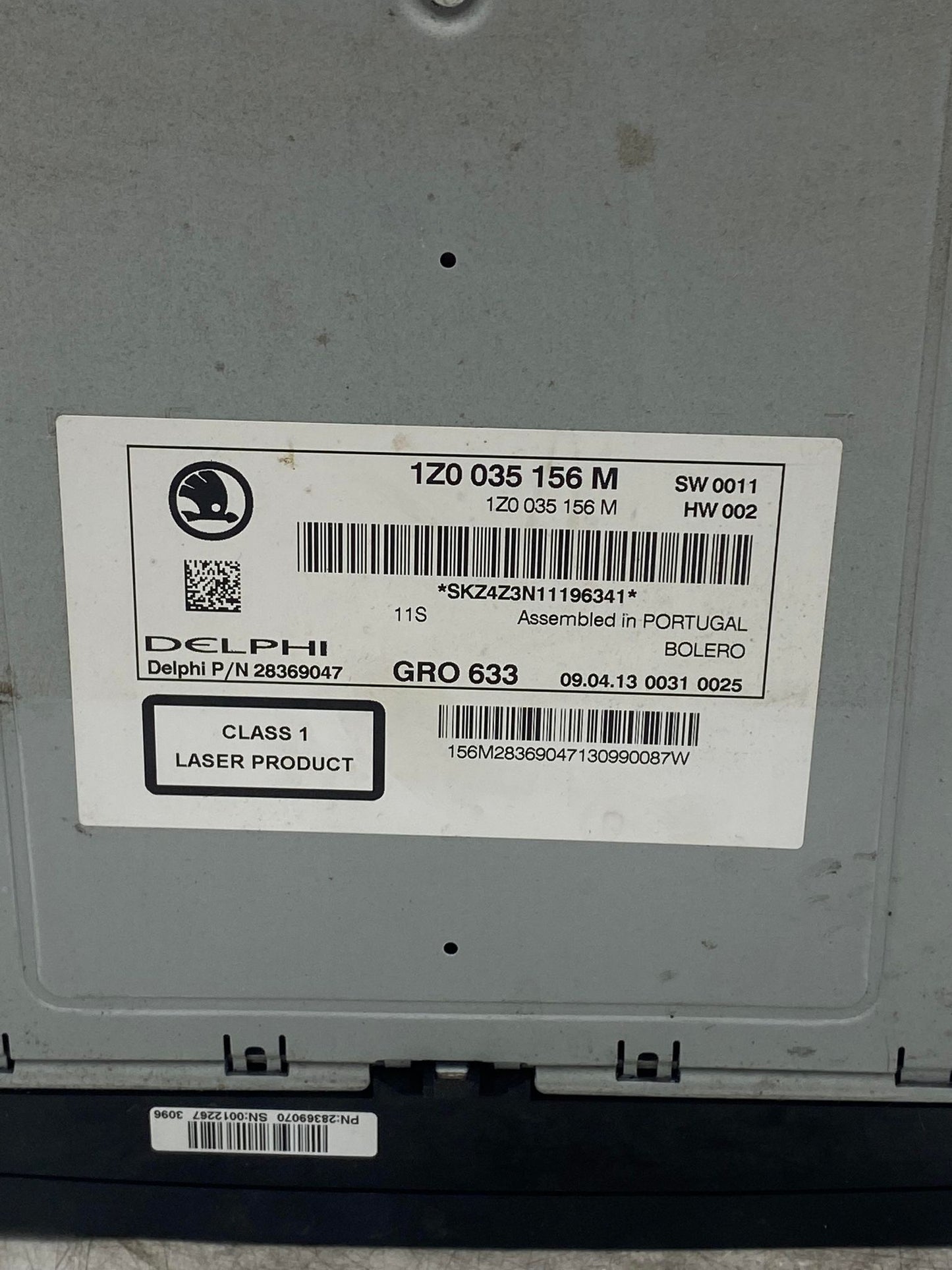 SKODA OCTAVIA YETI HEAD UNIT 1Z0035156