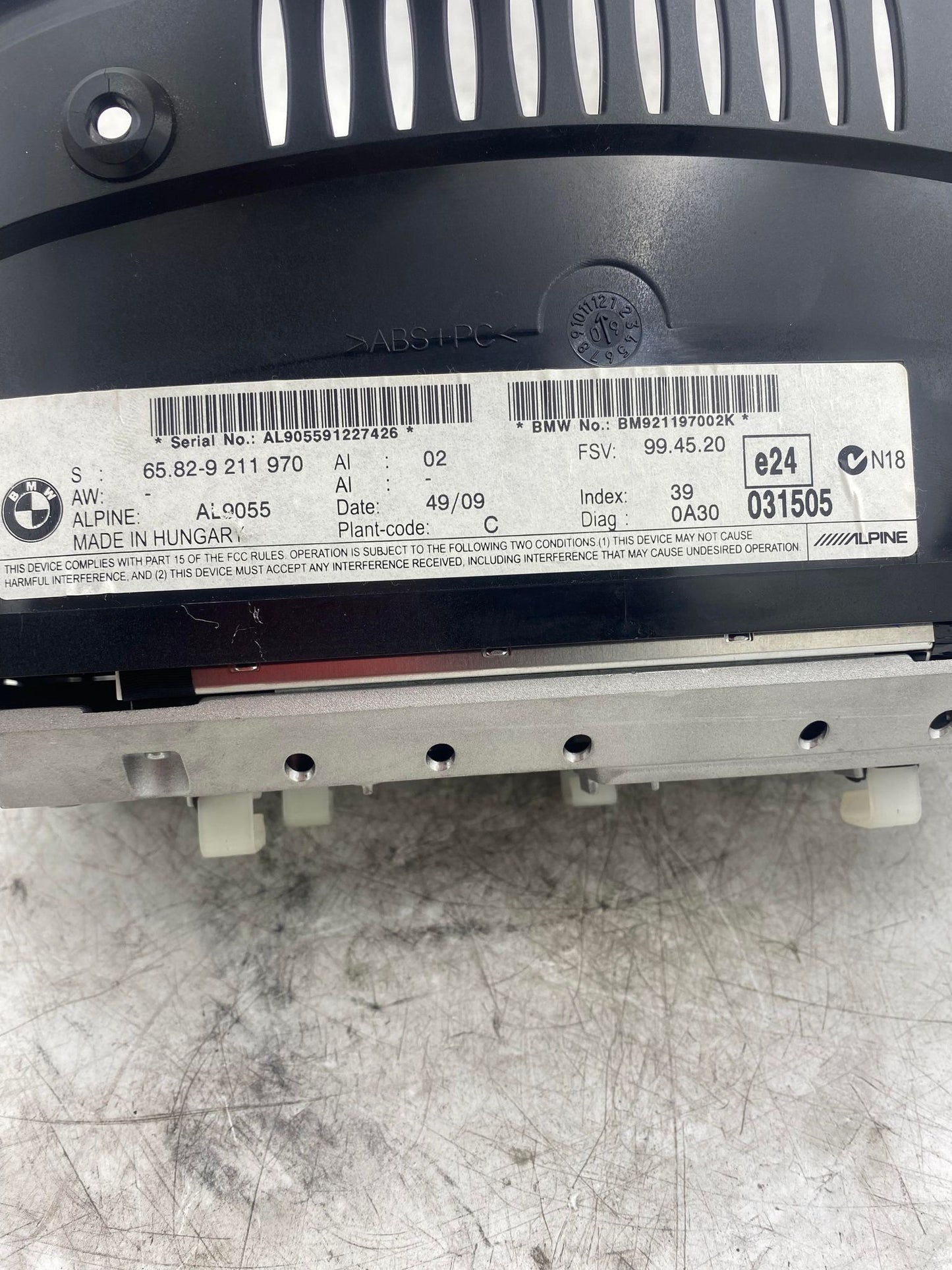 BMW 3 SERIES E90 E92 E93 CIC BUISNESS LCD DISPLAY 9211970