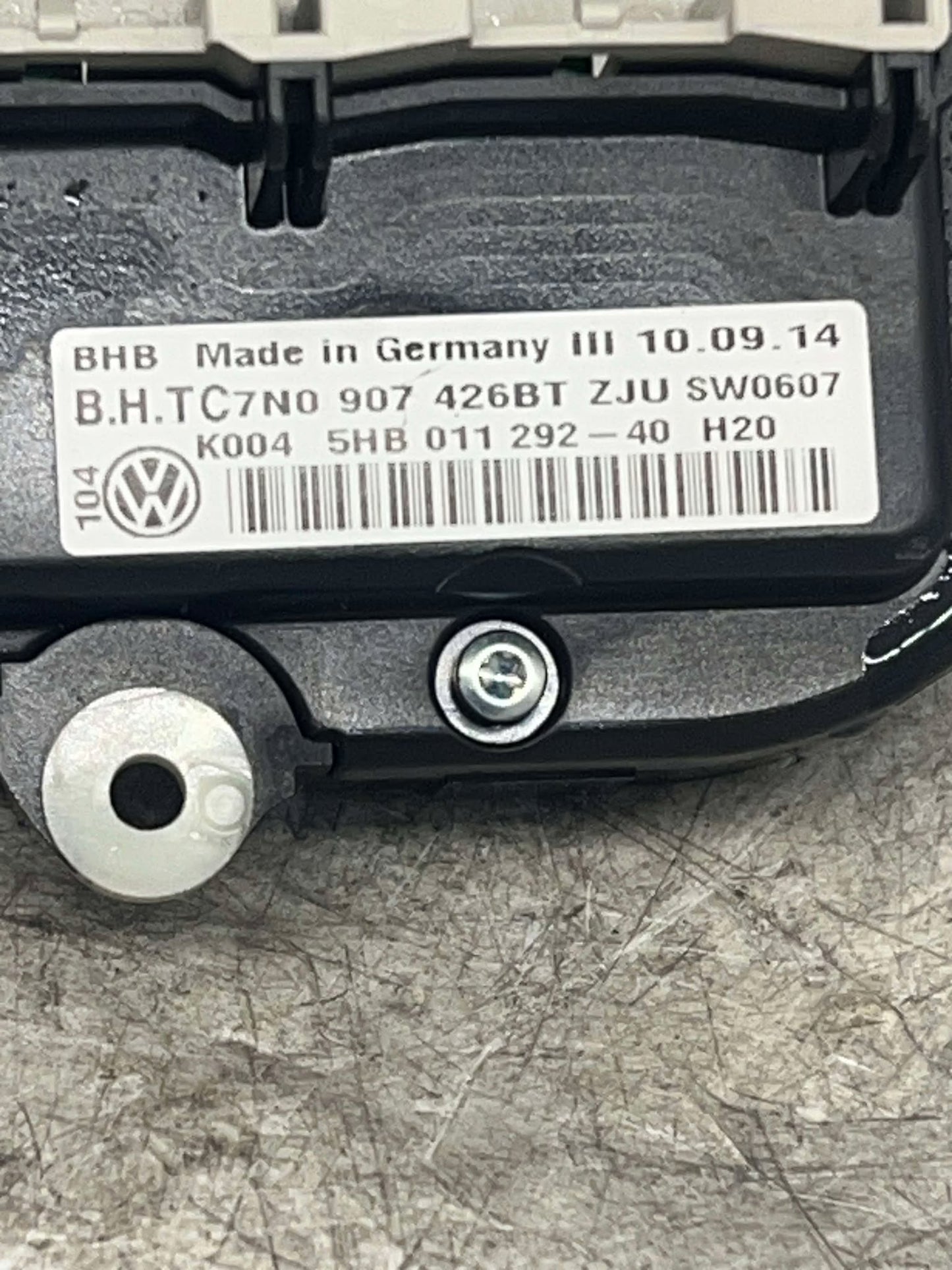 VOLKSWAGEN CADDY GOLF TIGUAN PASSAT A/C CLIMATE CONTROL PANEL 7N0907426BT
