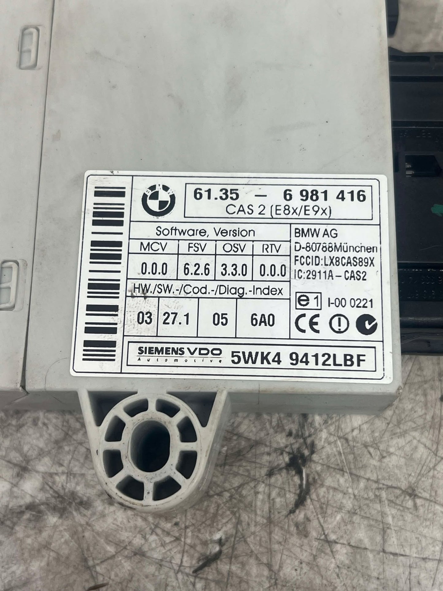 BMW 1 3 SERIES E82 E87 E88 E90 N46 2.0L DME CAS AND KEY SET CAS2 7561834