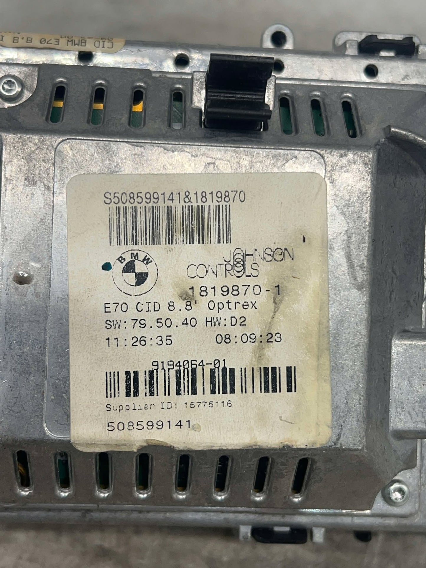 BMW X5 X6 E70 E71 CCC 8.8INCH IDRIVE DISPLAY LCD 9194064