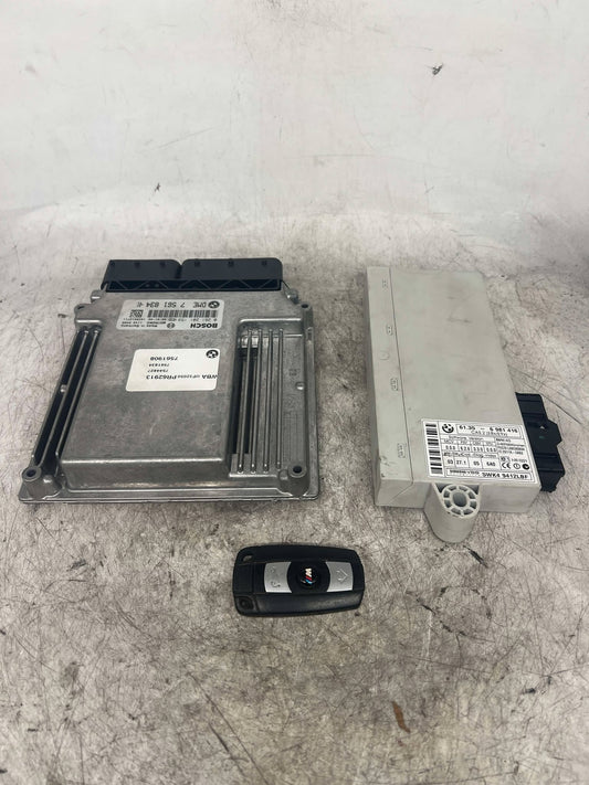BMW 1 3 SERIES E82 E87 E88 E90 N46 2.0L DME CAS AND KEY SET CAS2 7561834