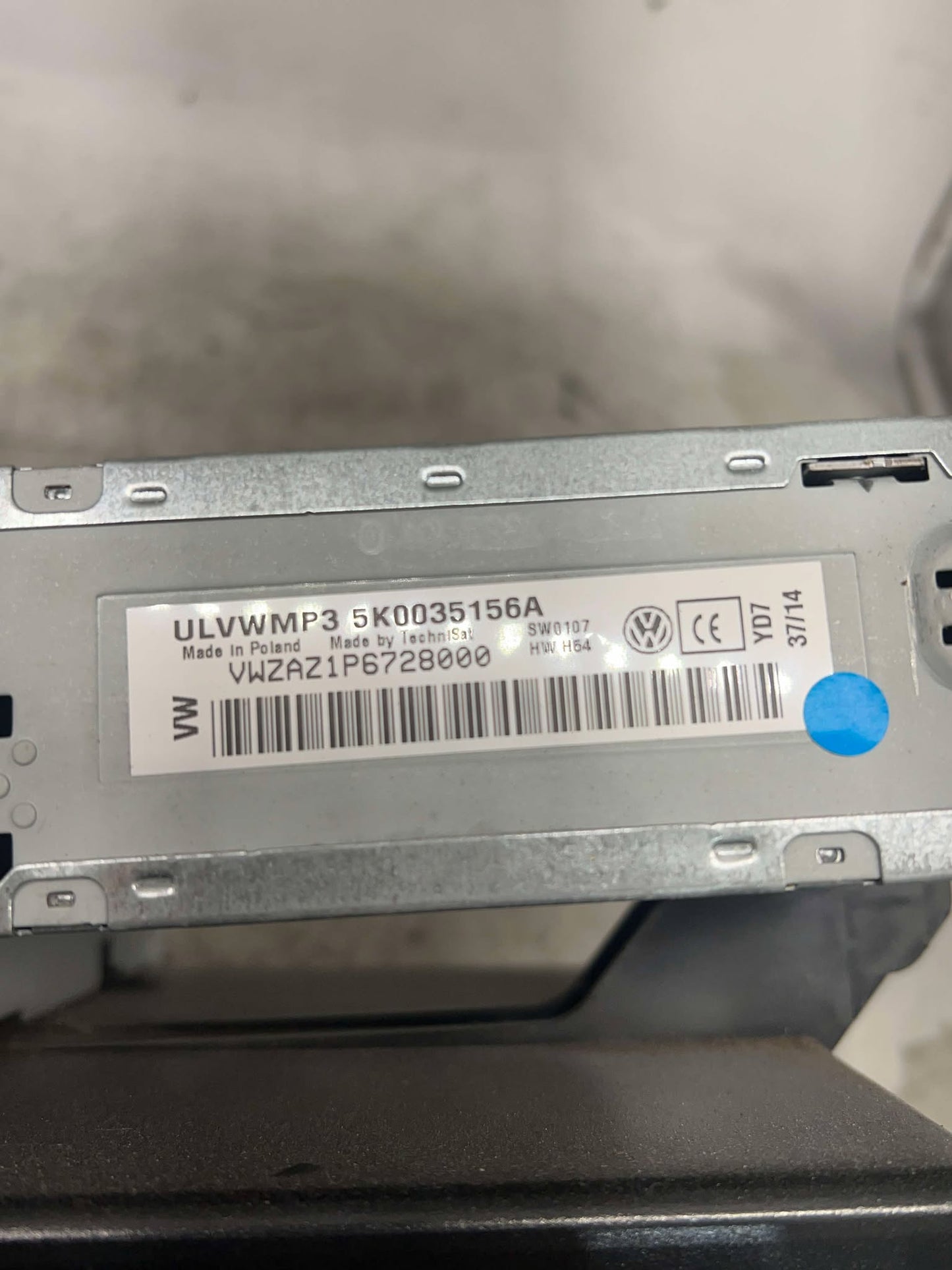VW CADDY GOLF MK6 STEREO CD PLAYER 5K0035156A