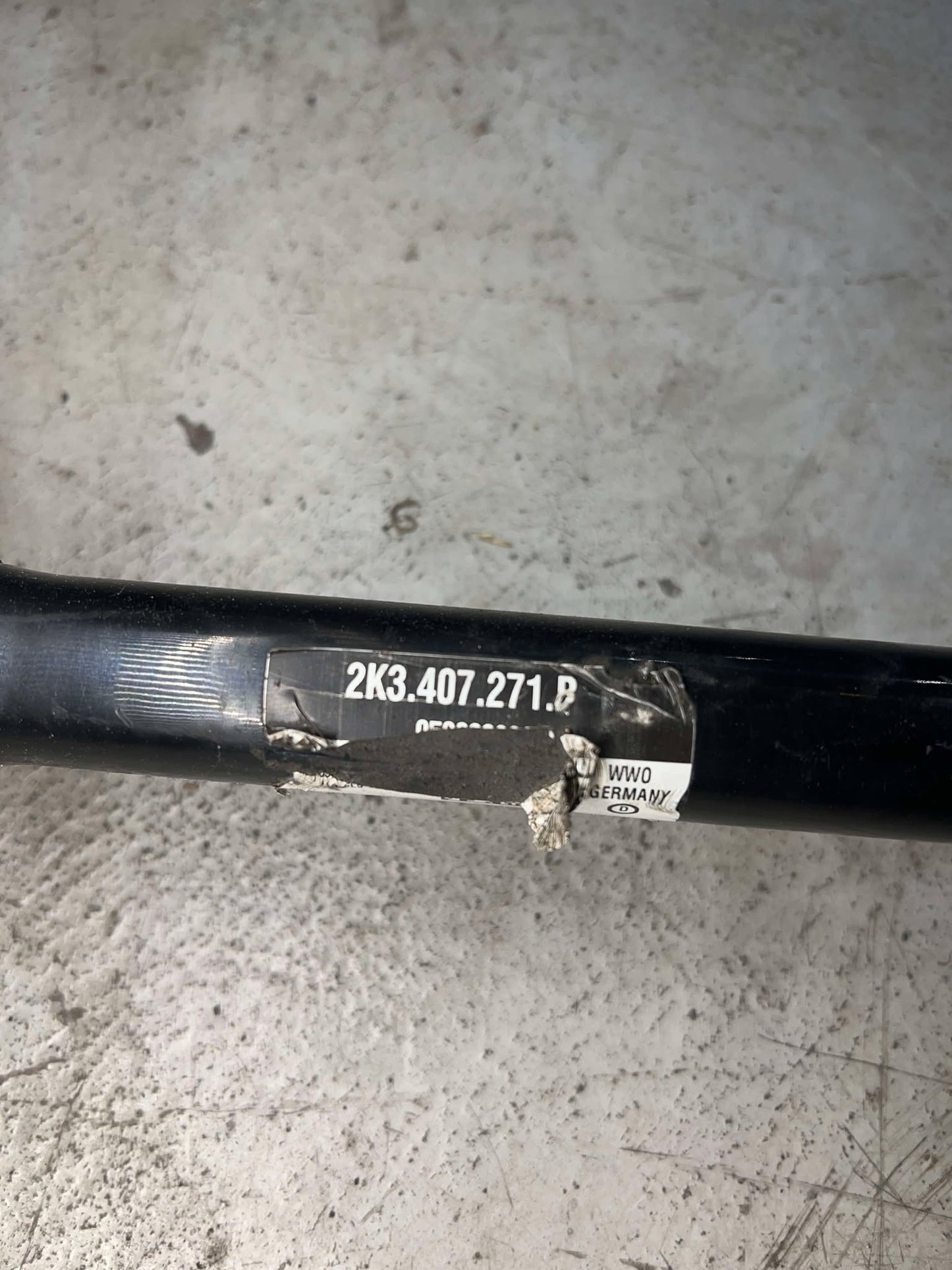 VW CADDY 1.6 2010-2015 DRIVE SHAFT LEFT 2K3407271B