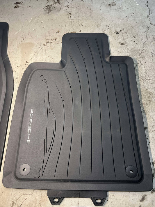 PORSCHE TAYCAN ALL WEATHER RUBBER FLOOR MAT SET 9J104480020