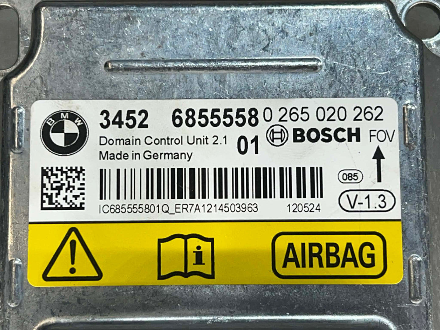 BMW F SERIES 1 2 3 4 X CONTROL UNIT AIRBAG ECU NO CRASH DATA 6855558