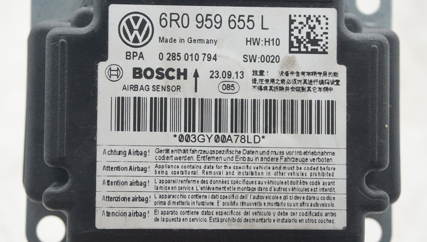 VW POLO 6R AIRBAG CONTROL UNIT 6R0959655