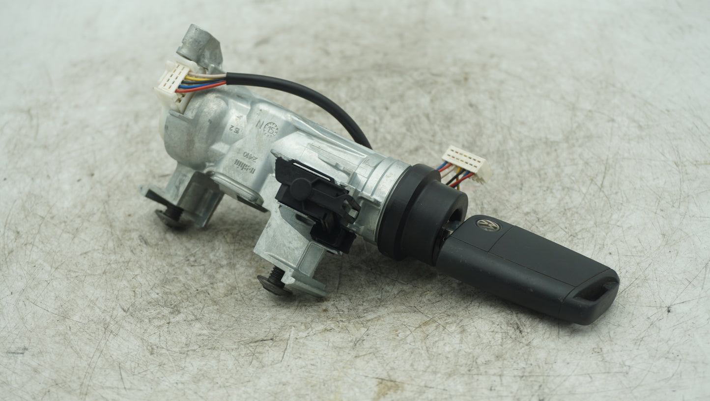 GENUINE AUDI VOLKSWAGEN IGNITION BARREL WITH KEY 1K0905851