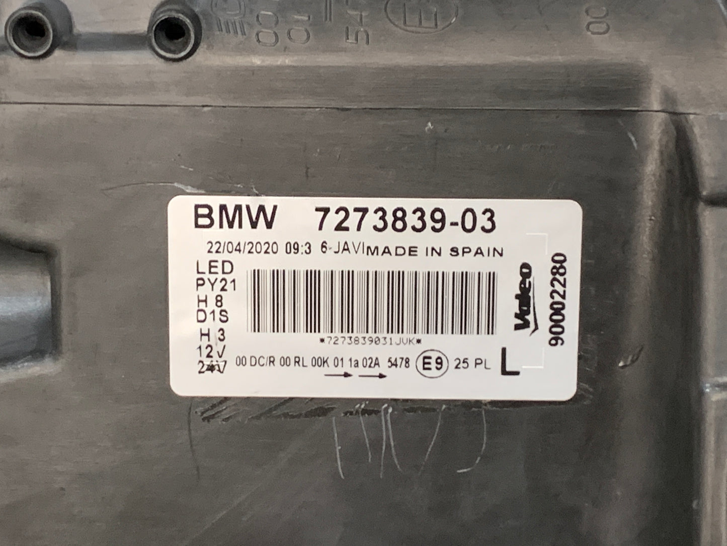 BMW 1 SERIES E82 E88 1M LHS LEFT ADAPTIVE XENON HEADLIGHT 7273839