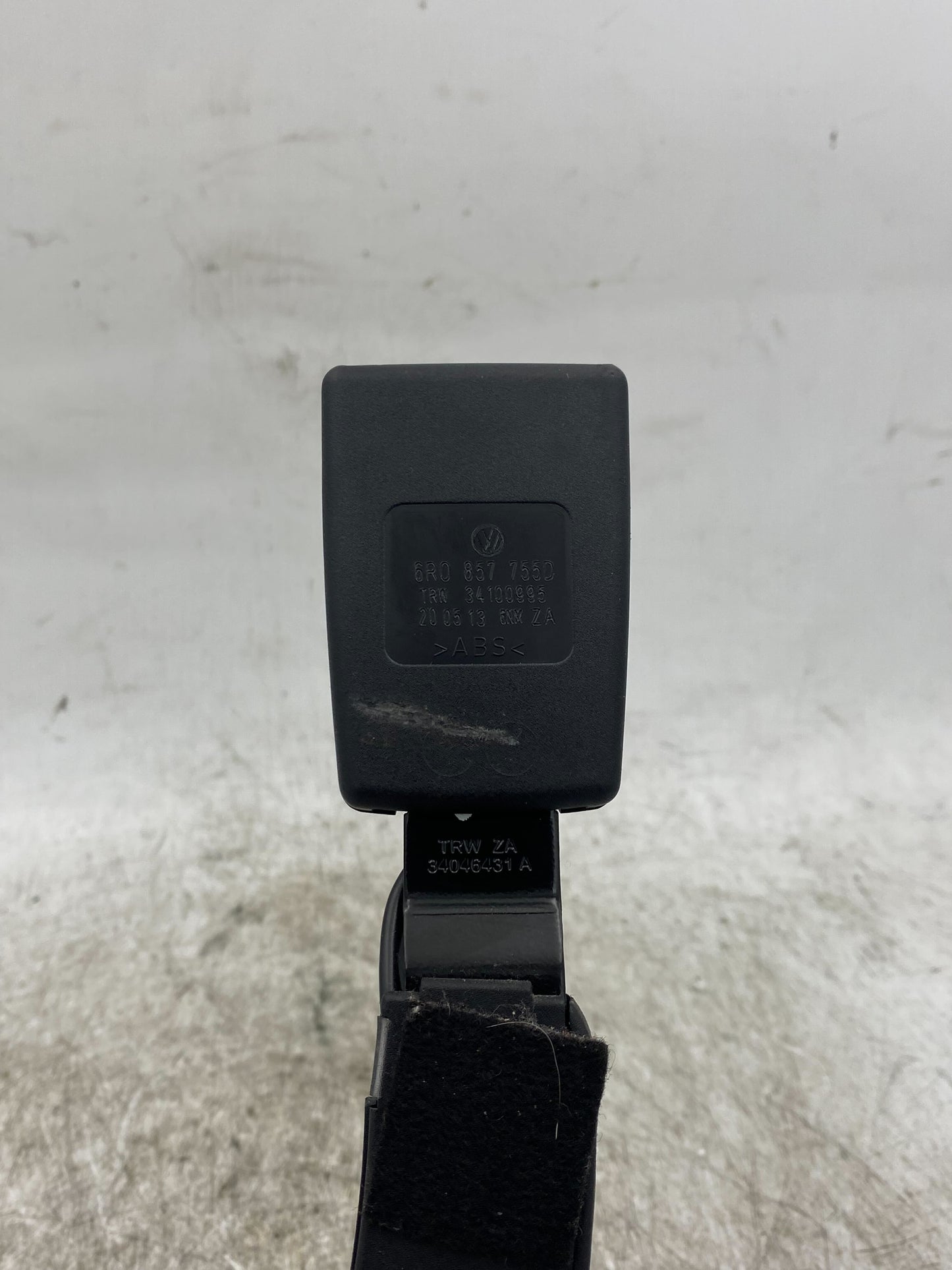 VOLKSWAGEN POLO 6R FRONT LEFT PASSENGER SEAT BELT W/ STALK 6R4 857 705 B