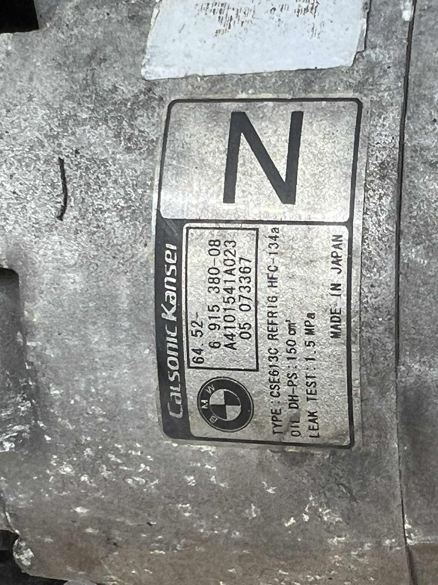 BMW 1 3 X SERIES N46 2.0L A/C COMPRESSOR 6915380