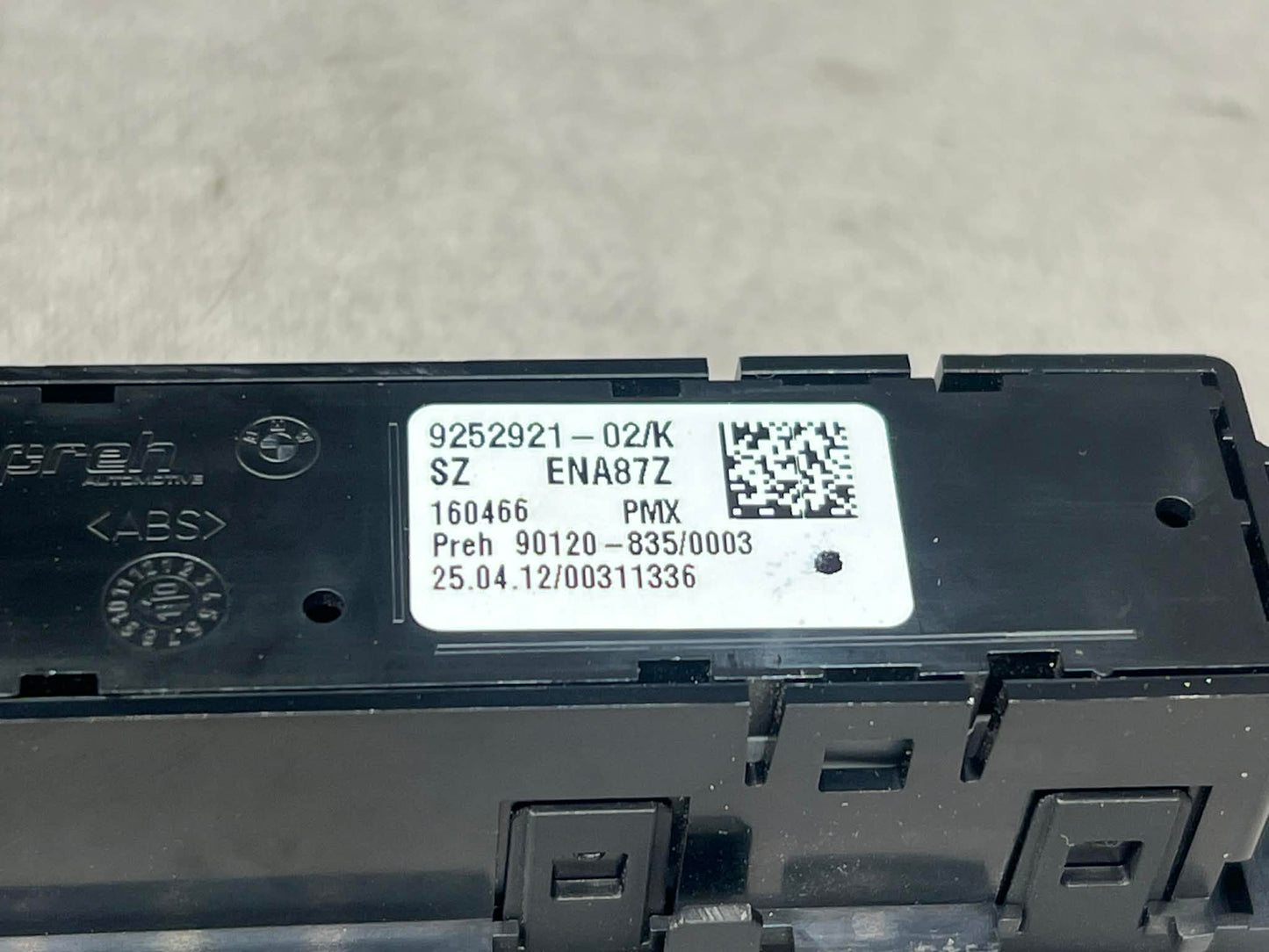 BMW 1 2 3 4 F-SERIES CENTRE CONSOLE SWITCH 9252921