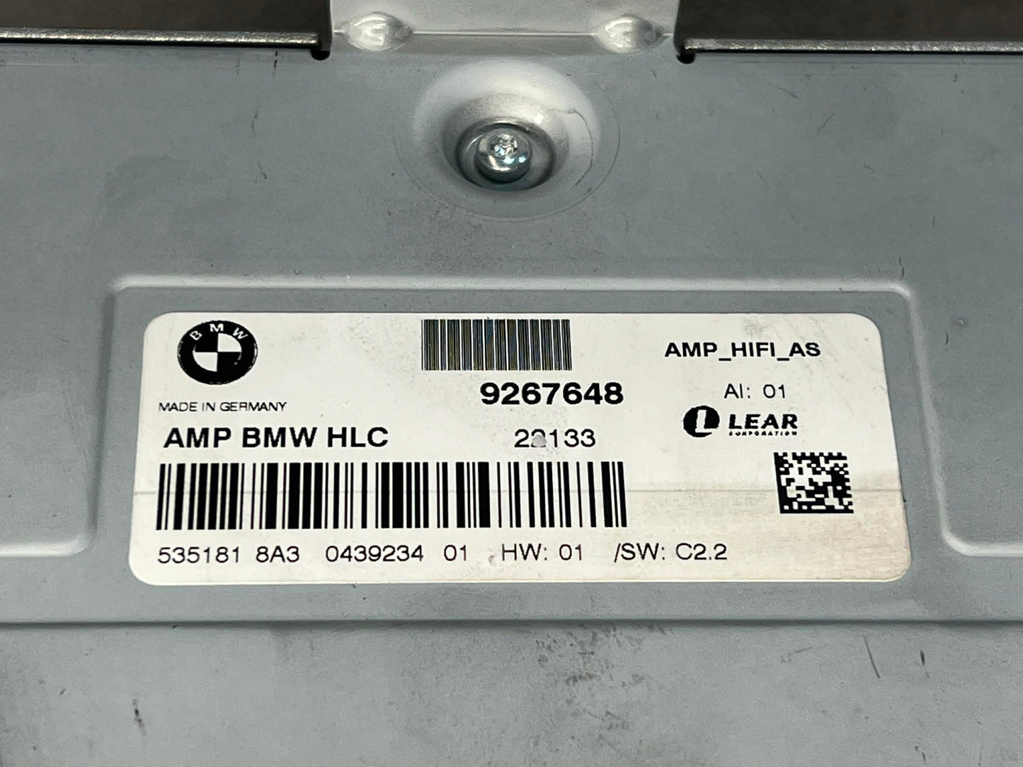 BMW 1 SERIES F20 F21 AMPLIFIER HIFI SYSTEM 9267648