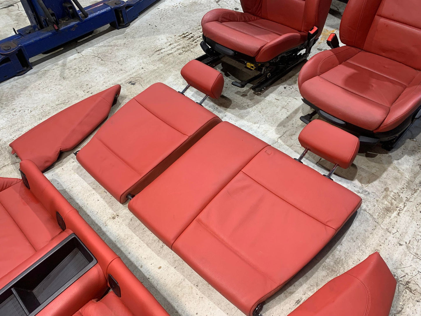 BMW 1 SERIES E82 COUPE CORAL RED COMPLETE INTERIOR