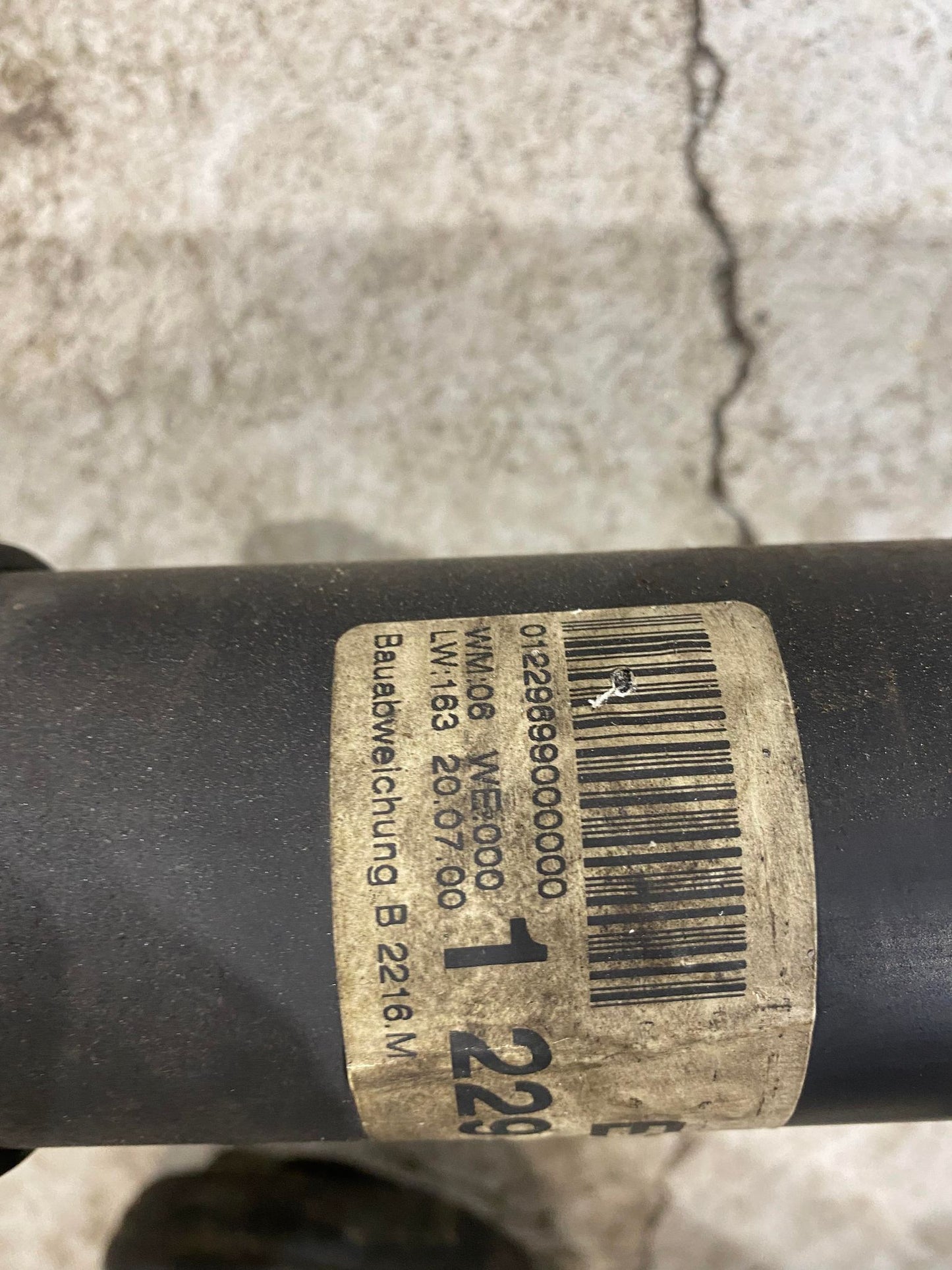 BMW 5 SERIES E39 DRIVE SHAFT 1229699