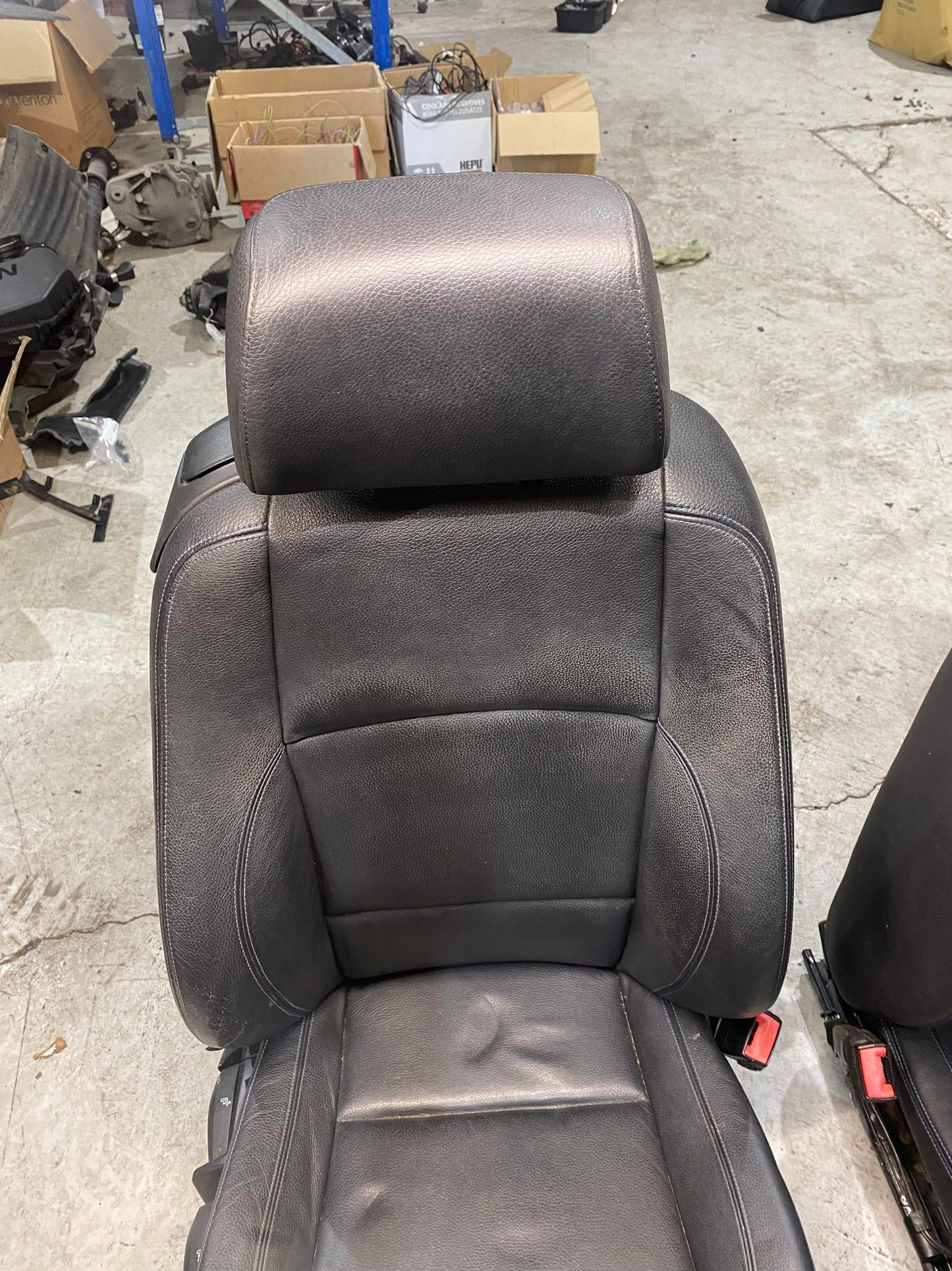 BMW 1 SERIES E82 E88 M-SPORT FRONT SEAT SET INDIVIDUAL BLUE