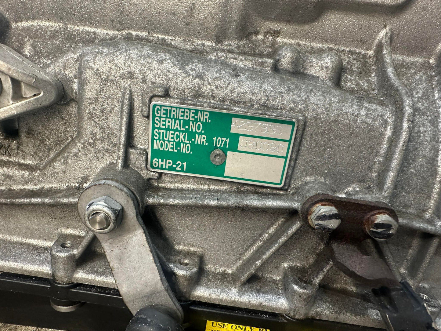 BMW 1 3 X SERIES ZF 6HP21 6HP19 2.0D AUTOMATIC TRANSMISSION