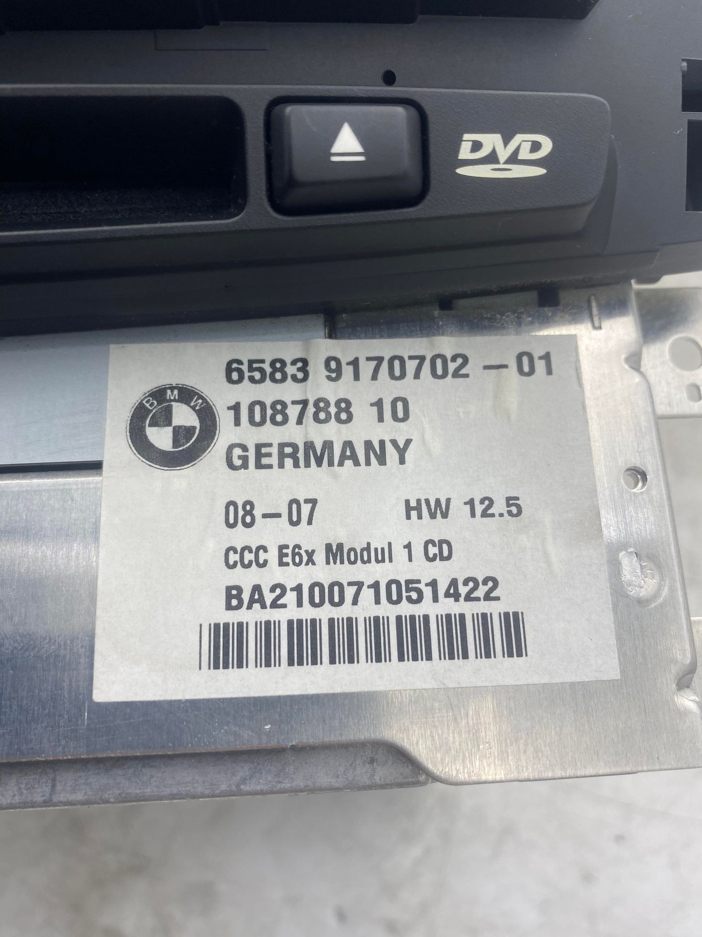 BMW 5 SERIES E60 E61 PROFESSIONAL CCC NAVIGATION SYSTEM 9170702