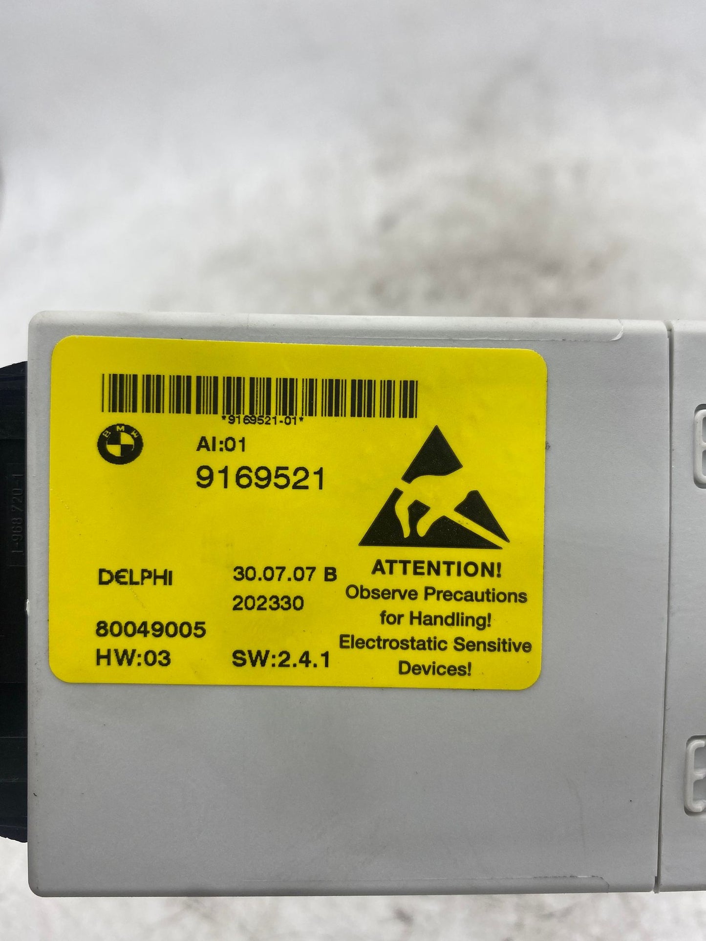 BMW 5 SERIES E60 CENTRE CONSOLE SWITCH ECU MODULE 9169521