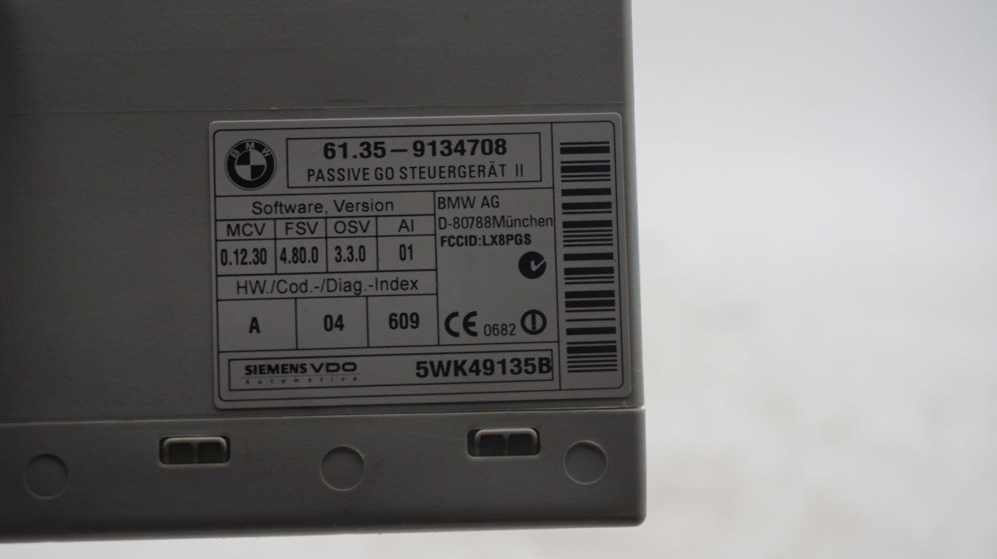 BMW COMFORT ACCESS PASSIVE GO CONTROL MODULE 9134708