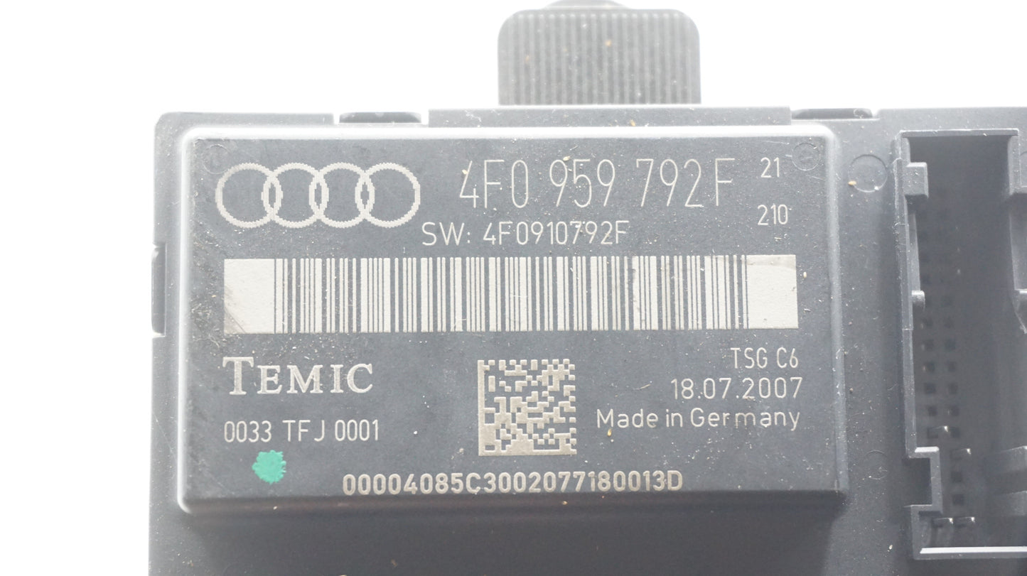 AUDI A6 LHS LEFT FRONT DOOR CONTROL MODULE 4F0959792F