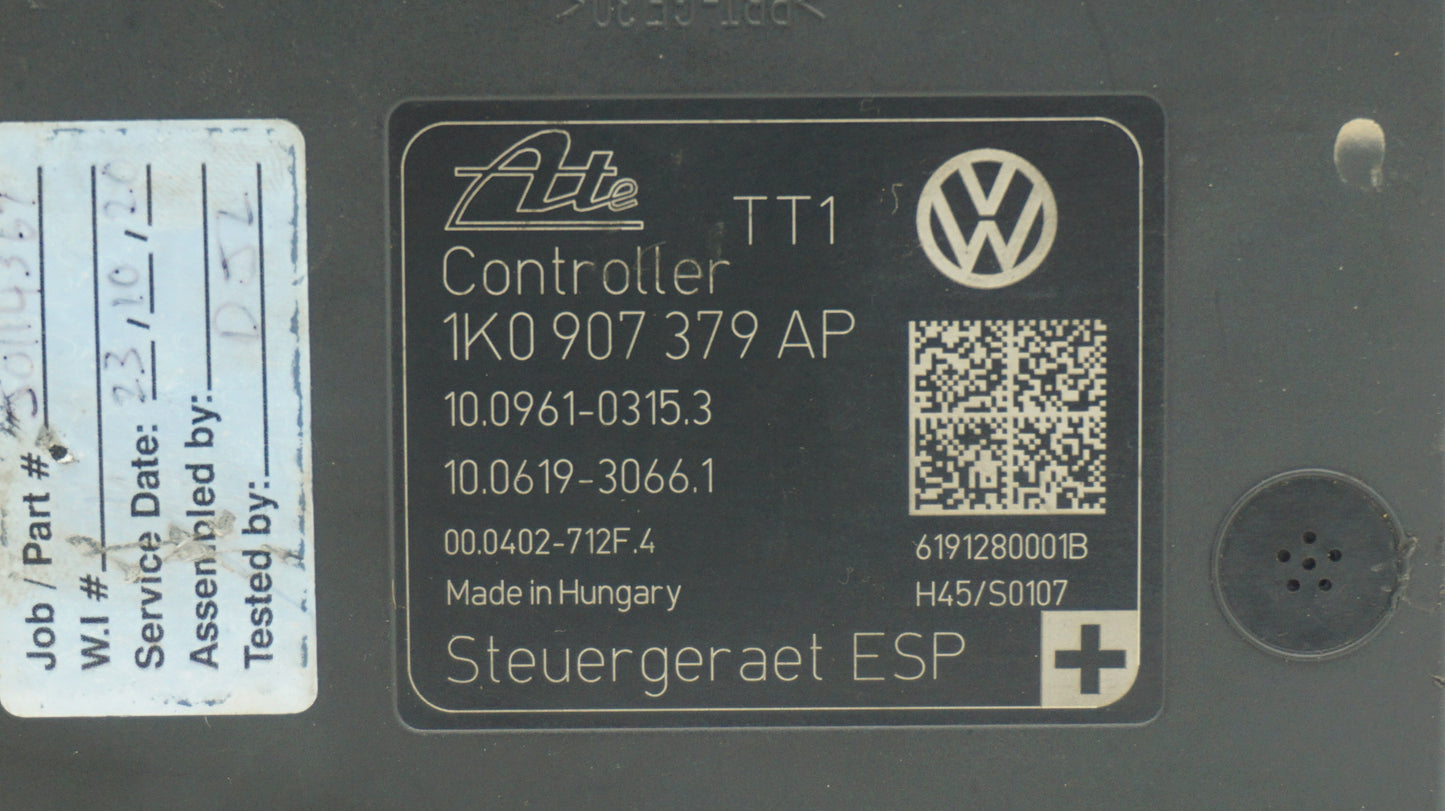 VOLKSWAGEN MK5 AUDI A3 8P ABS PUMP MODULE 1K0614517BE