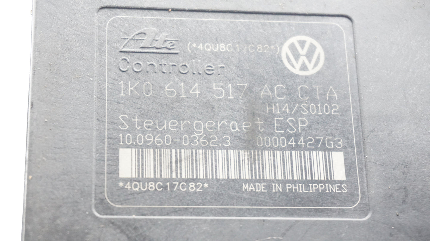 VOLKSWAGEN MK5 AUDI A3 8P ABS PUMP MODULE 1K0614517AC 1K0614517AC