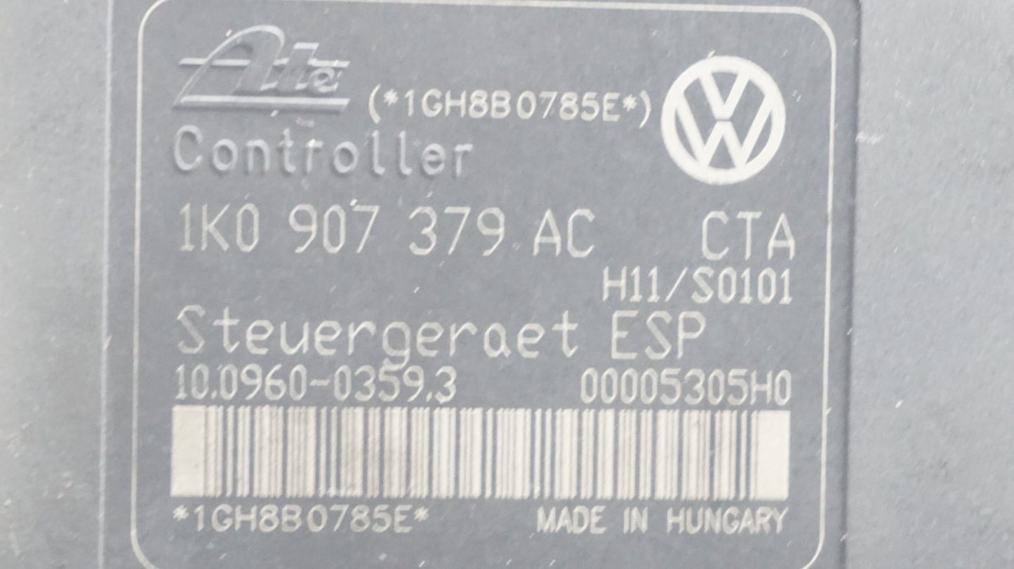 VOLKSWAGEN MK5 AUDI A3 8P ABS PUMP MODULE 1K0614517AE 1K0907379AC