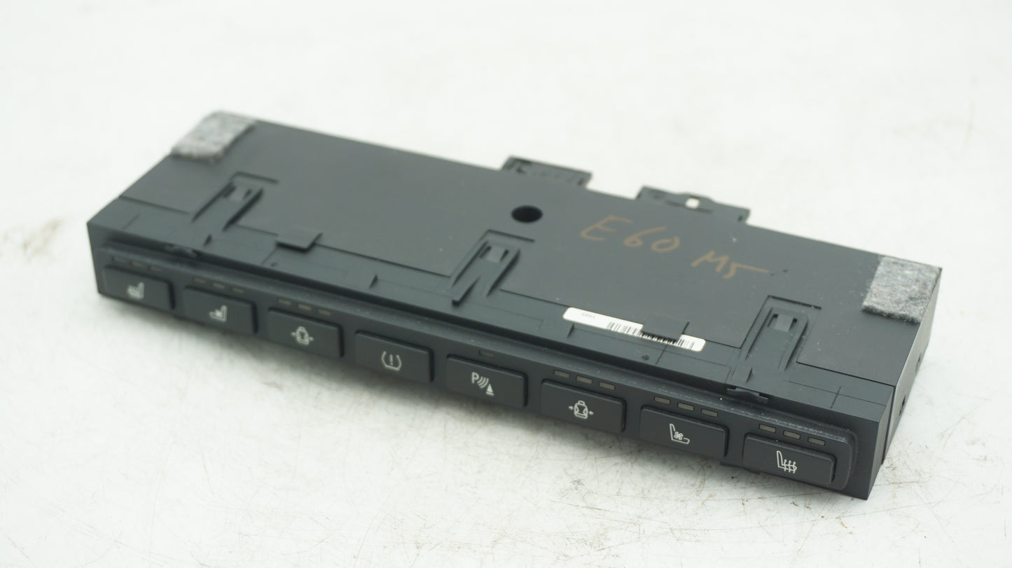 BMW 5 SERIES E60 M5 SEAT SWITHCING CENTRE CONSOLE PDC 6969450