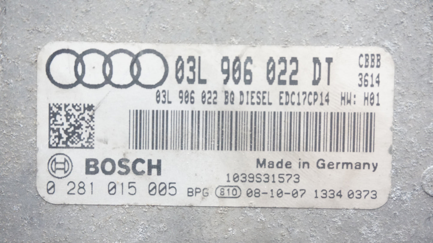 VW AUDI GOLD A3 CADDY ENGINE ECU 2.0TDI 03l906022