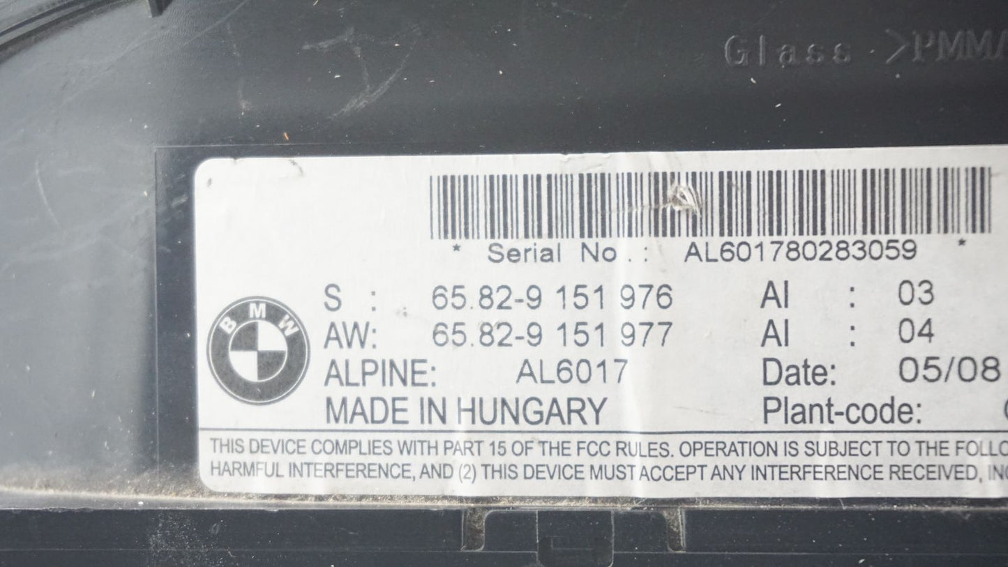 BMW 3 SERIES RADIO/NAV/AUDIO 9151976 E90 LCD SCREEN