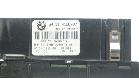 BMW E46 A/C CLIMATE HEATER CONTROL 4126707