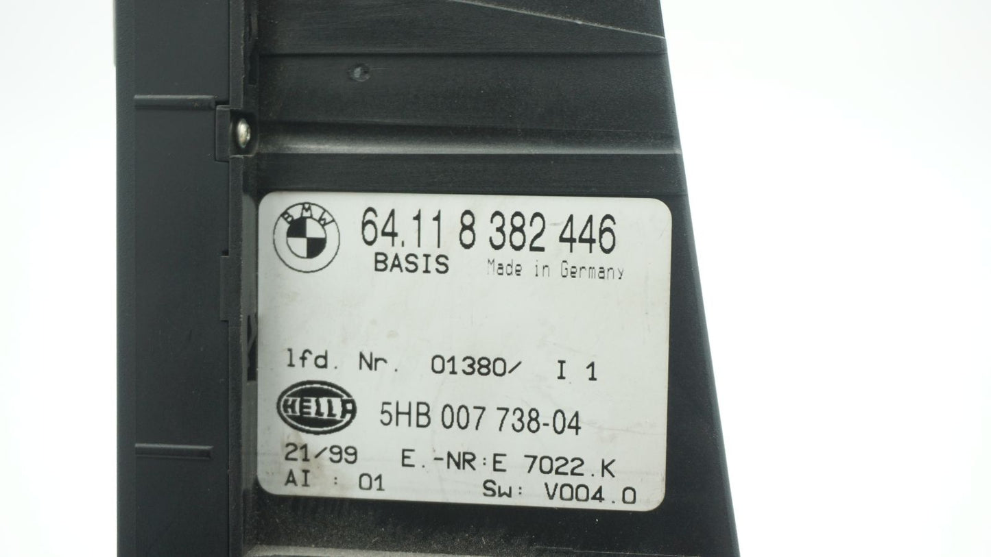 BMW E46 A/C HEATER CLIMATE CONTROLS 8382446