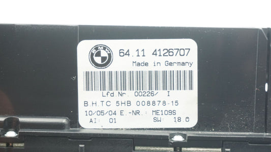 BMW E46 A/C CLIMATE HEATER CONTROL 4126707