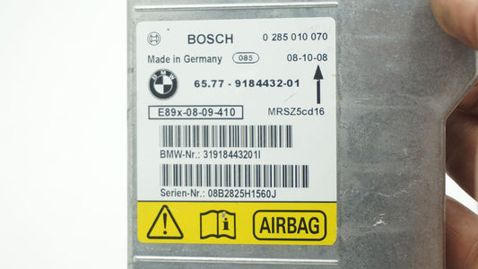 BMW 1 3 X1 SERIES E81 E87 E90 E91 CONTROL UNIT AIRBAG ECU NO CRASH DATA 9184432