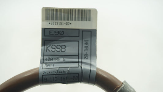 BMW 3 SERIES E90 NEGATIVE BATTERY CABLE 9113151