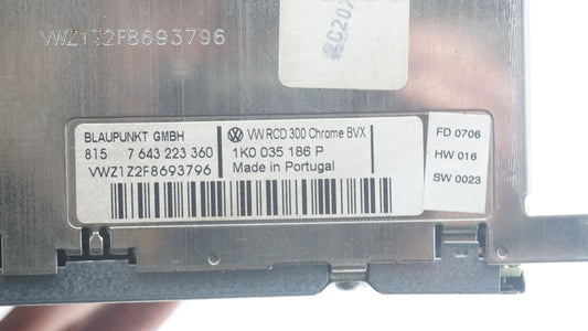VOLKSWAGEN GOLF CADDY RCD300 RADIO 1K0035186P