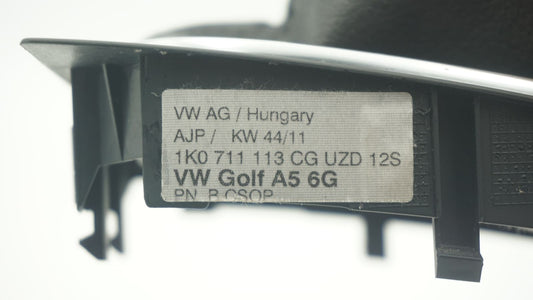 VOLKSWAGEN GOLF MK6 MANUAL SHIFT KNOB 1K0711113CG