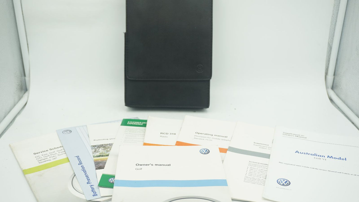 VOLKSWAGEN GOLF MK6 COMPLETE HANDBOOK OWNERS MANUAL
