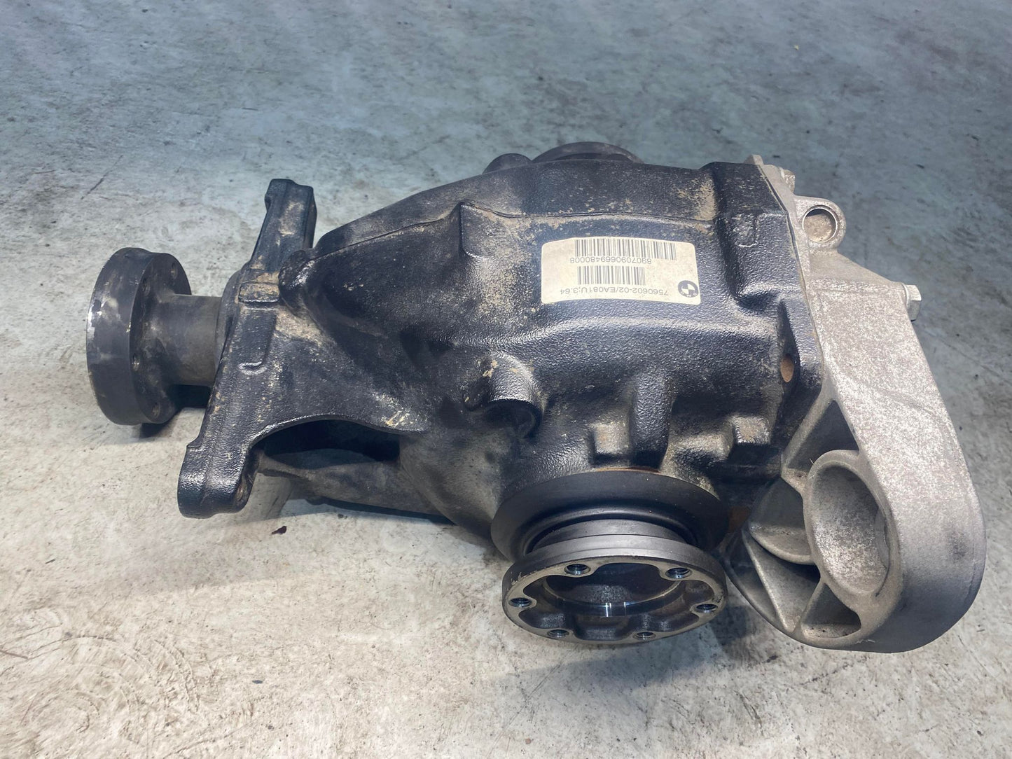 BMW 5 SERIES E60 E61 REAR DIFFERENTIAL 6 CYLINDER RATIO 3.64 7560602