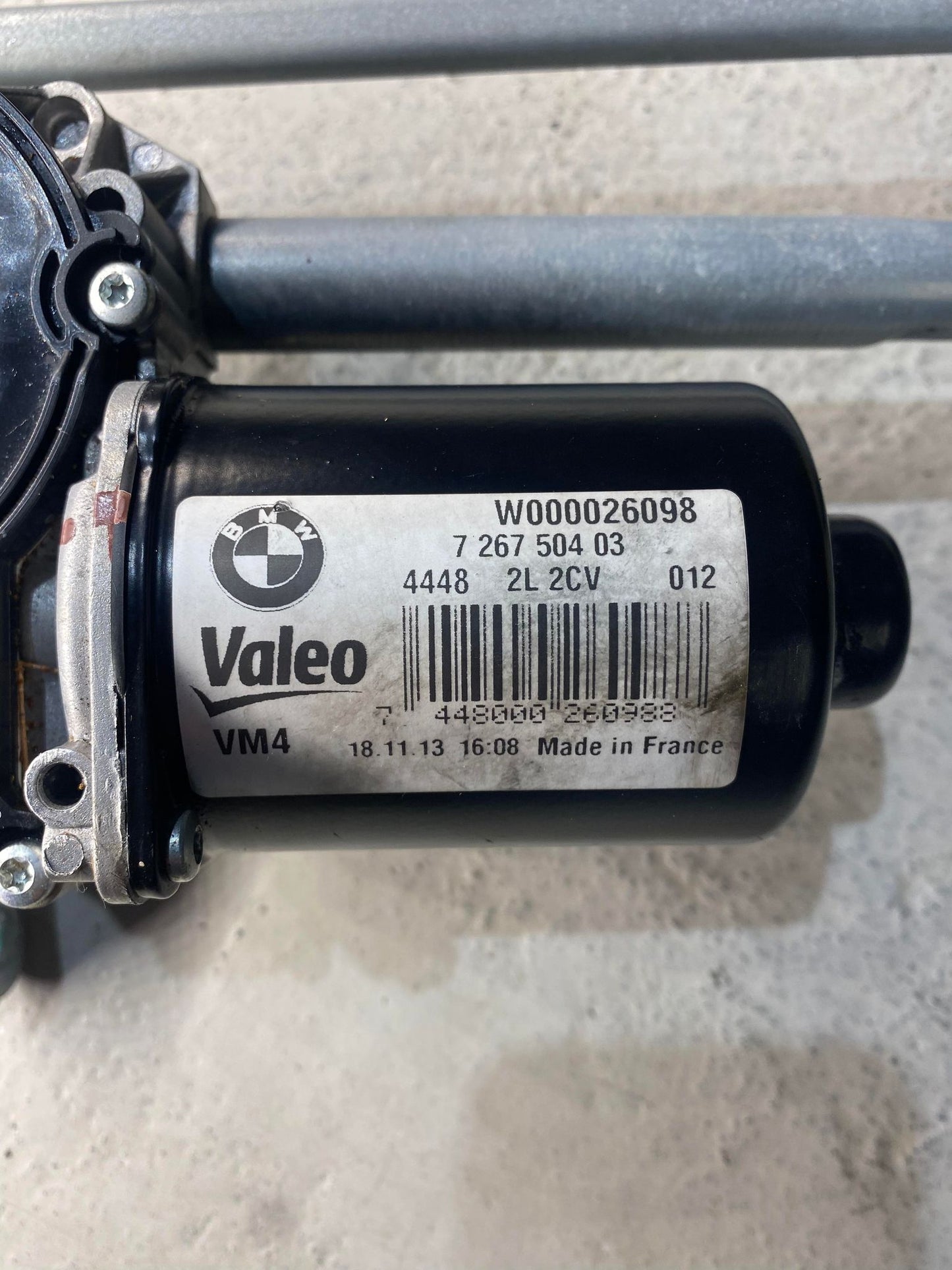 BMW 1 2 3 SERIES F20 F22 F30 F31 FRONT WIPER MOTOR 7267504