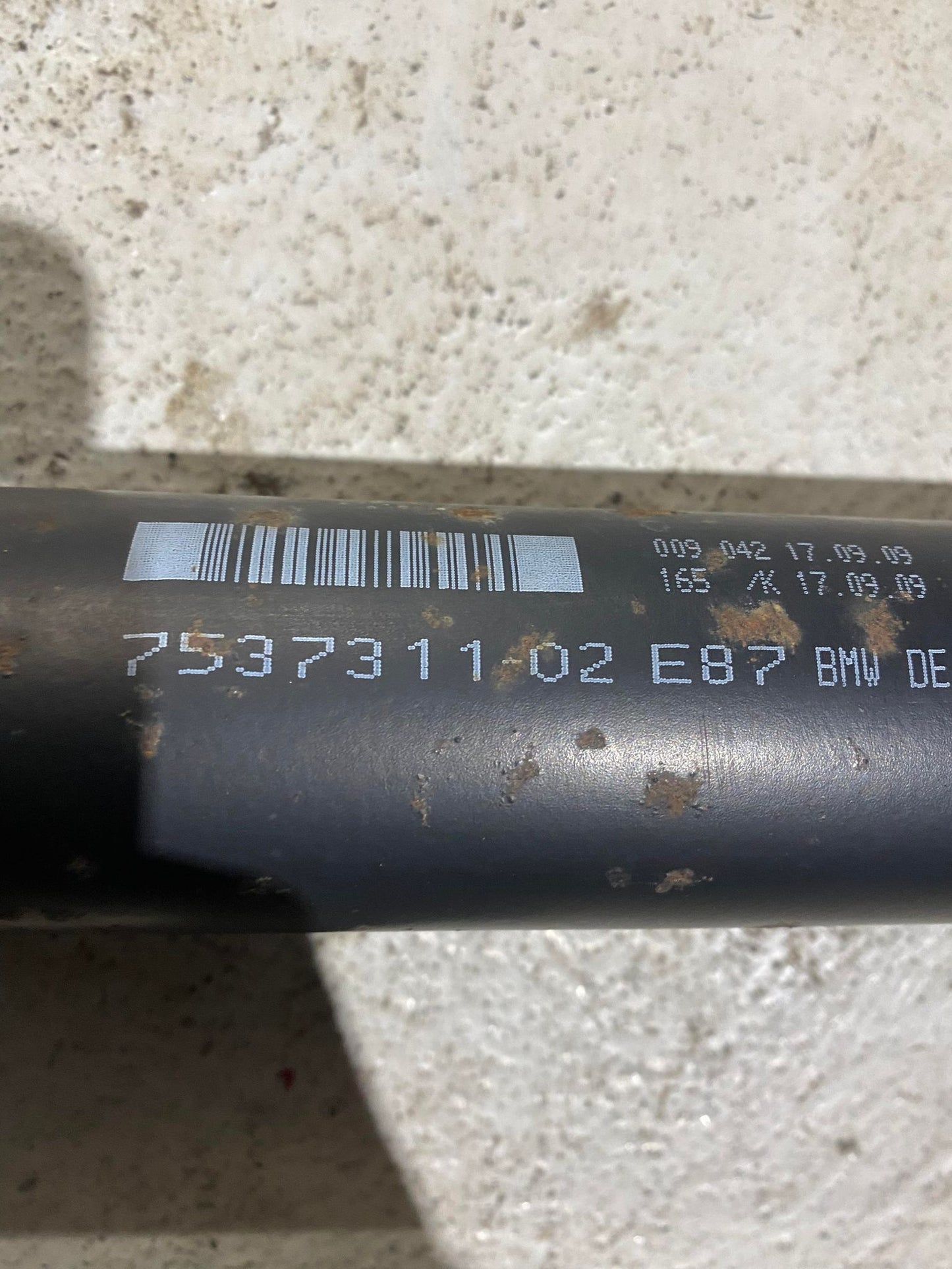 BMW 1 SERIES E87 N47 DRIVESHAFT 7537311