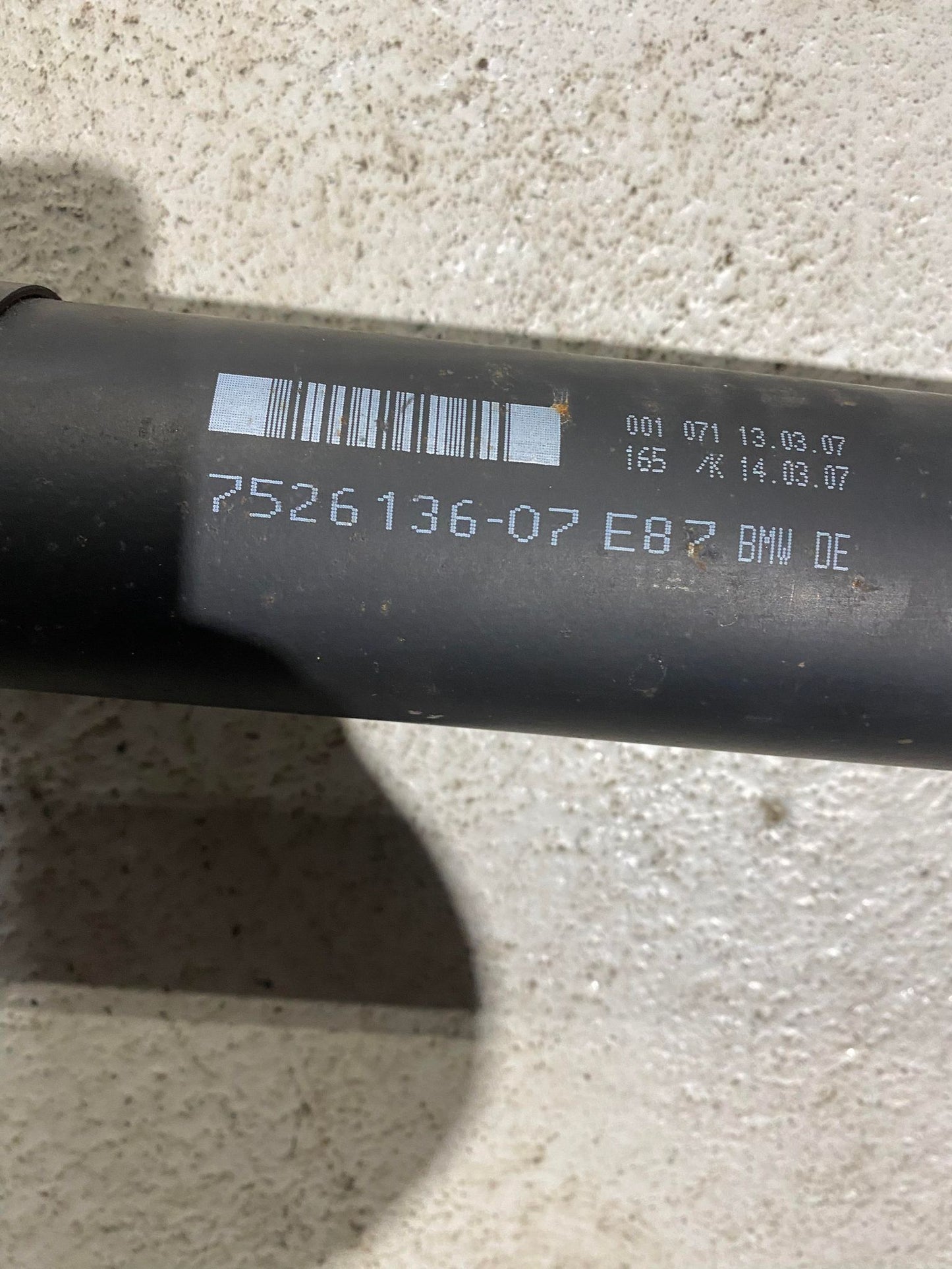 BMW 1 SERIES E87 N47 DRIVESHAFT 7526136